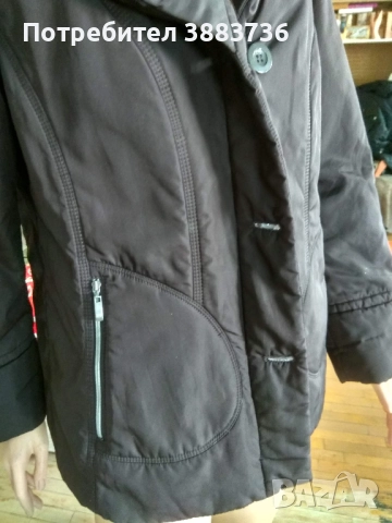 Дамско ватирано яке с висока яка, снимка 5 - Якета - 52546659