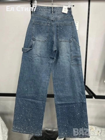 💙#Дамски #дънки с #камъни Хс,С,Л 75лв/38.35 €, снимка 2 - Дънки - 52265341