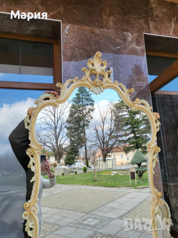 Италианска барокова конзола с огледало марка Silik 023, снимка 6 - Огледала - 44776326