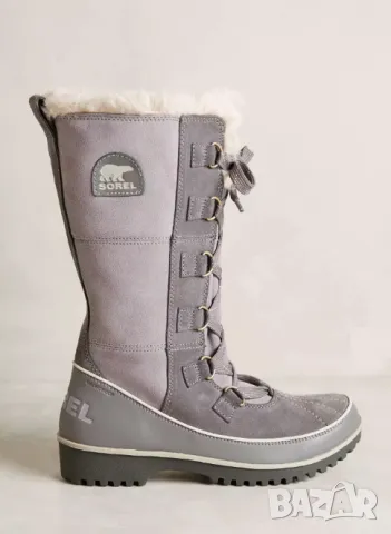 Sorel Tivoli High II  номер 38 ,5 водоустойчиви  топли сиви велурени ботуши 