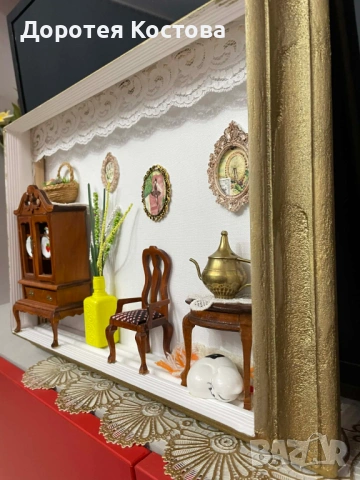 Красива украса за стена с миниатюри , снимка 9 - Декорация за дома - 53291159