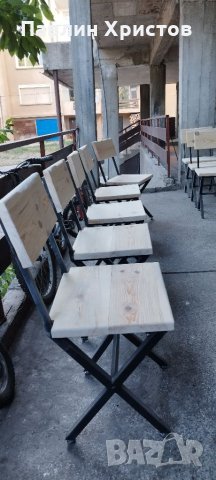Пълен комплект столове и две пейки изработен от масив за вашия дом, хотел или заведение , снимка 2 - Столове - 41590132