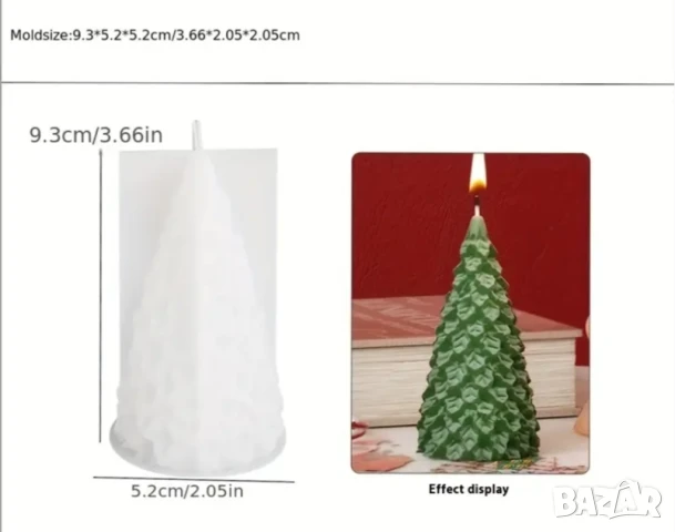 Молд коледна елха (7), снимка 3 - Форми - 50579094