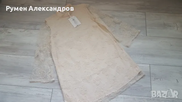 Чисто нова светло бежева дантелена рокля YASCornelia Gardenia р-р M, снимка 5 - Рокли - 50332935