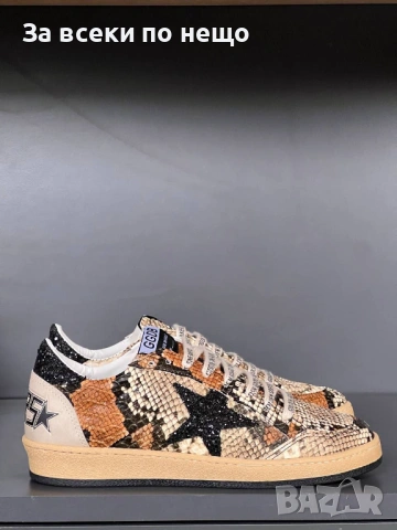 Golden Goose Дамски Бели Маратонки С Цикламена Звезда👟Дамски Спортни Обувки Код E1243, снимка 4 - Маратонки - 53755072