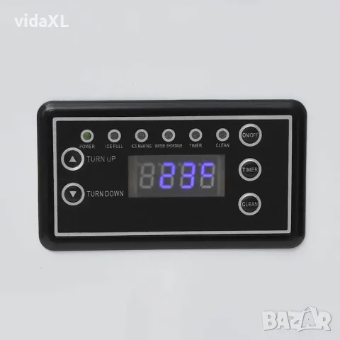 vidaXL Ледогенератор, черен и бял, 45 кг/24 часа, снимка 7 - Електронни везни - 56147602