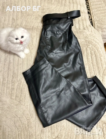 Кожен панталон “Зара” /ZARA, снимка 6 - Панталони - 53394983