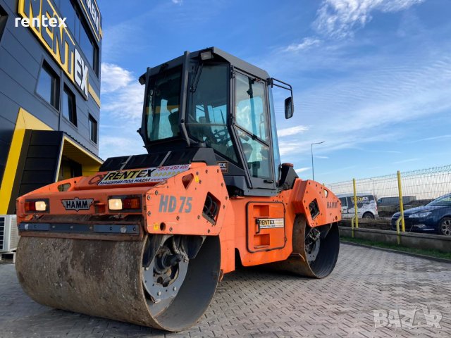 Двубандажен валяк 8000кг Hamm HD75 ПОД НАЕМ от Рентекс, снимка 6 - Индустриална техника - 39073166
