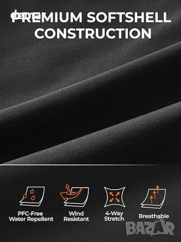 ORORO Дамска отопляема софтшел жилетка с Power Bank, черна, размер М, снимка 4 - Жилетки - 47439960