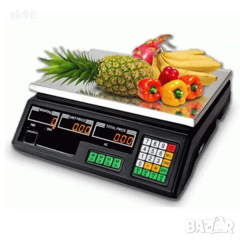 Електронен Кантар Везна до 40кг с Метална Платформа