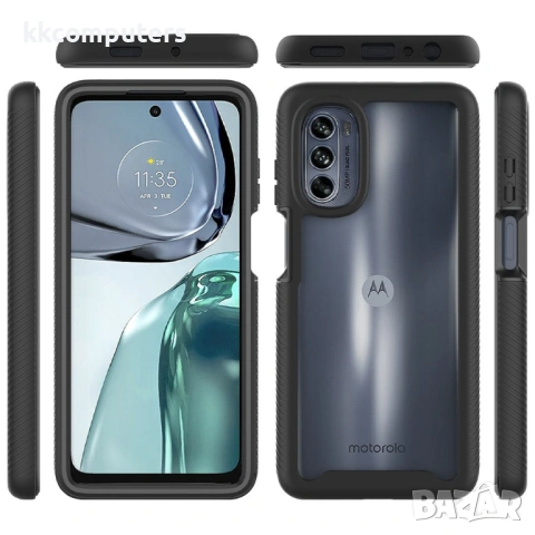 Motorola Moto G62 5G Силиконов Калъф Transparent TPU и Протектор, снимка 8 - Калъфи, кейсове - 53162658