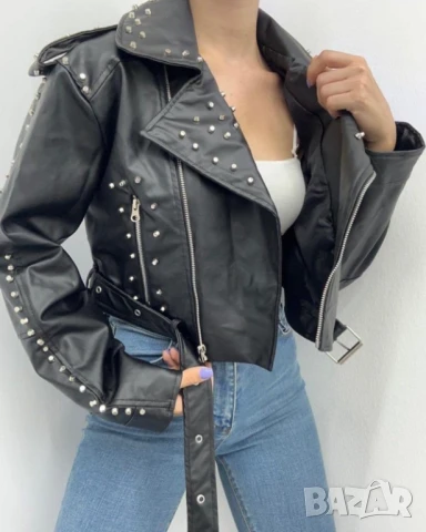 Кожено яке , снимка 3 - Якета - 50771459