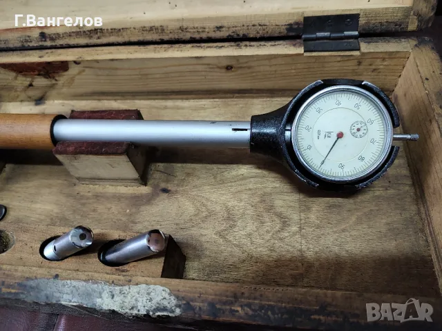 Масивен индикаторен вътромет 100-160 перфектно състояние, снимка 2 - Шублери - 48036599