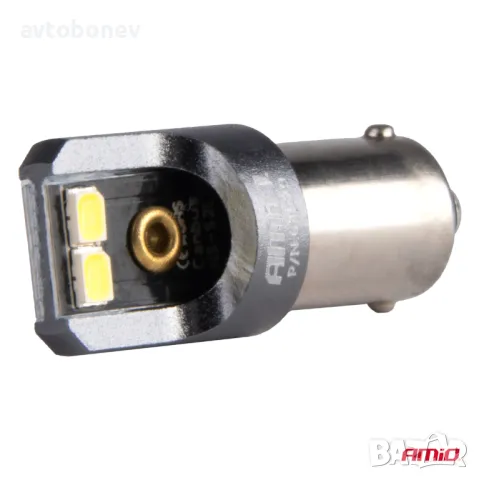LED крушки AMIO PRO CANBUS-T4W(BA9s)12/24V, к-т/2бр./, снимка 4 - Аксесоари и консумативи - 50302681