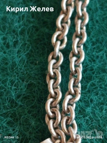 Класически изчистен дизайн сребърно синджирче нежно финно елегантно 27318, снимка 9 - Колиета, медальони, синджири - 52961828