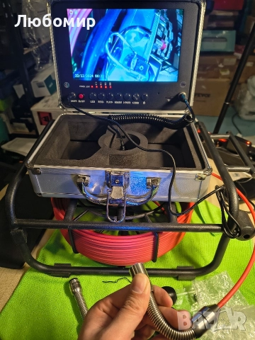 Канализационна камера, камера за инспекция на канализация, камера за тръби, пеноскопска камера30 м , снимка 3 - Други инструменти - 52921292