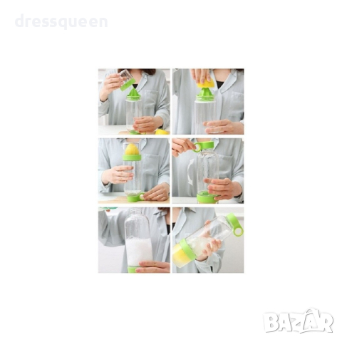 0796 3 в 1 Сокоизтисквачка, бутилка и чаша, снимка 3 - Чаши - 44919330