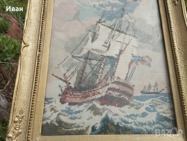 Гоблен Малката фрегата / Фрегата в щурм , снимка 5 - Гоблени - 49638774