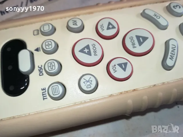 PHILIPS SHOCK PROOF SRU 538 TV VCR DVD REMOTE CONTROL-ВНОС SWISS 2511241552, снимка 4 - Дистанционни - 48101042