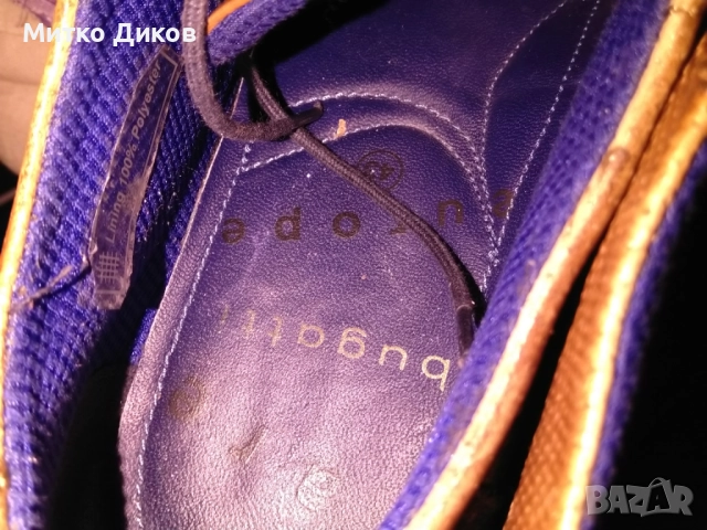 	Бугатти Bugatti маркови обувки подметка вибрам естествена кожа размер №43 стелка 28см, снимка 9 - Официални обувки - 52835279