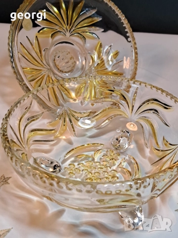 испанска бонбониера Safta от двуцветно стъкло 28/6, снимка 4 - Аксесоари за кухня - 52004989