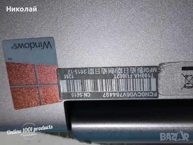 Asus Transformer Book T100HA, снимка 6 - Лаптопи за дома - 50954462