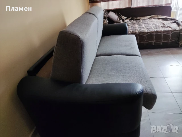 Разтегателен Диван, спалня с матрак, снимка 4 - Дивани и мека мебел - 51387475