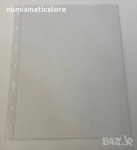 прозрачни резервни листи LUX за една банкнота 1C – 185x252 мм , опаковка от 10 бр. - OPTIMA стандарт
