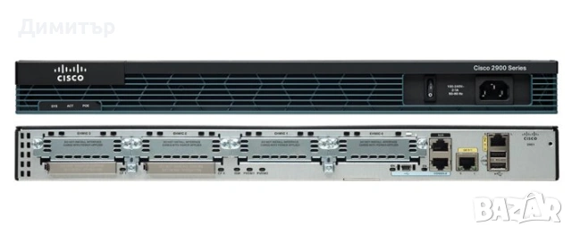 Cisco 2901 ISR G2 – 2x Gigabit, EHWIC слотове, PVDM, [отлично състояние]