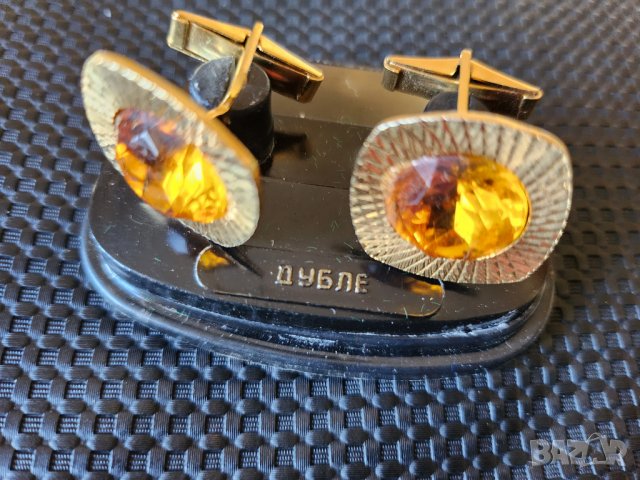 ръкавели / бутонели от сребро и също от дубле позлатени - общо 3 комплекта български, снимка 5 - Други - 36495833