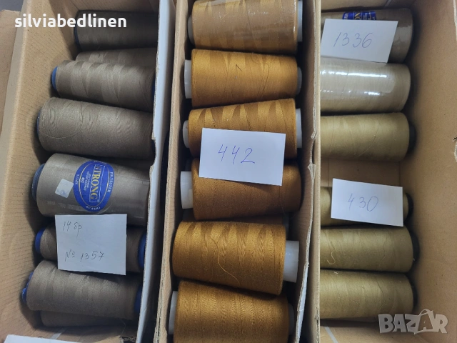 Конци и макари за шевни машини - използвани, снимка 2 - Шевни машини - 50434191