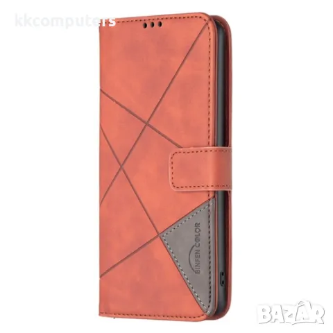 Motorola Moto G Power (2024) Rhombus Texture Magnetic Wallet Кожен Калъф и Протектор, снимка 6 - Калъфи, кейсове - 49989255