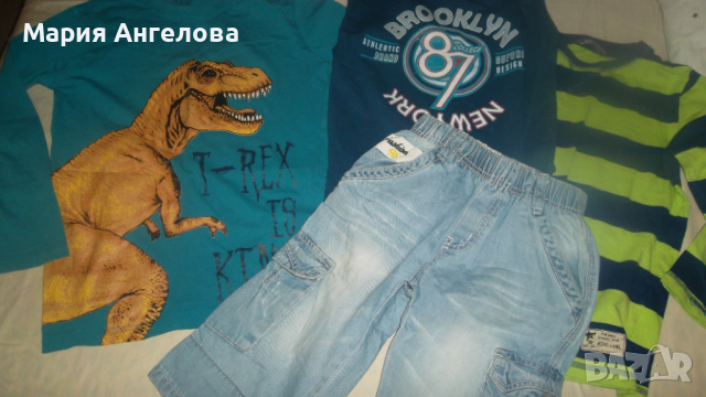3 блузки и летни дънки за 7-8 год.