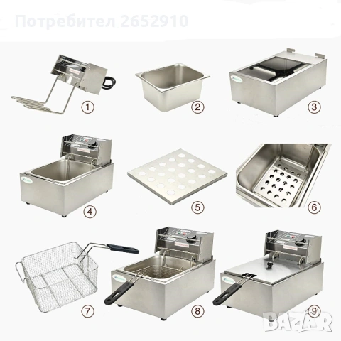 Кошници за фритюрник от неръждаема стомана 5 модела! Чисто нови! ХИТ Цена 20лв/10,23€, снимка 16 - Обзавеждане на кухня - 53649484