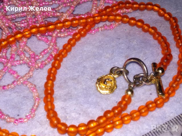 ДВЕ СТАРИ МЪНИСТЕНИ ГЕРДАНЧЕТА КОЛИЕТА РЪЧНА ИЗРАБОТКА ФИНИ НЕЖНИ БЛЕСТЯЩИ 38942, снимка 13 - Колиета, медальони, синджири - 41865539