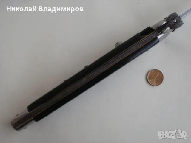 Голям 33,3 см. нож тип пеперуда италиански джобен , снимка 4 - Ножове - 49452829