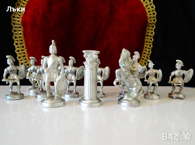 Фигура от калай Римски воин,легионер 8.5 см. , снимка 6 - Антикварни и старинни предмети - 51467060