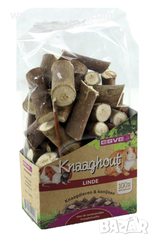 Сушени пръчици от дърво Линден за Гризачи 120 гр. - Модел: 19682