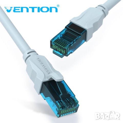 Vention Кабел LAN UTP Cat5e Patch Cable - 3M Blue - VAP-A10-S300, снимка 7 - Кабели и адаптери - 44231137