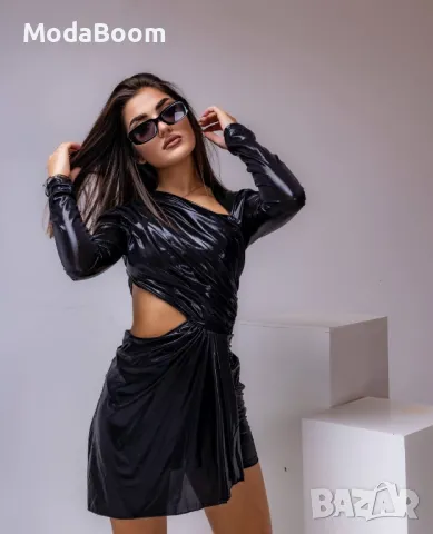 🪩Луксозна дамска къса рокля по тялото / в три цвята🪩