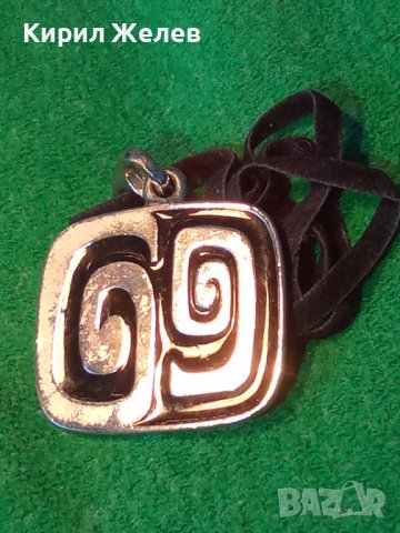 КРАСИВ ДИЗАЙНЕРСКИ ФЕШЪН АРТ СРЕБРИСТ ЕМАЙЛИРАН МЕДАЛЬОН СТИЛИЗИРАНО ОРНАМЕНТИРАН 31448, снимка 12 - Колиета, медальони, синджири - 38056344