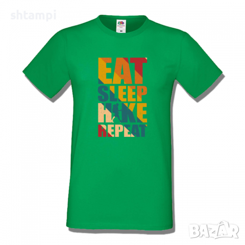 Мъжка тениска Eat Sleep Hike Repeat,Къмпинг,Планина,Изненада,Подарък,Поход,Връх,Хижа,, снимка 8 - Тениски - 36348723