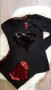 Нова черна блуза 3, снимка 1 - Блузи с дълъг ръкав и пуловери - 35980551