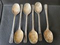 лъжички за чай / за кафе, 2 комплекта по 6 броя, посребрени от мелхиор, нови, произведени в СССР, снимка 5