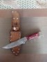Продавам стар, стилен и красив ловджийски нож+кания.Маркиран.Japan., снимка 1 - Антикварни и старинни предмети - 42147734