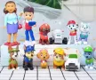 12 фигурки Пес Патрул Paw Pes Patrol кучета пластмасови играчки и украса за торта, снимка 1