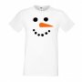 Мъжка тениска Коледа snowman face, снимка 1 - Тениски - 34690443