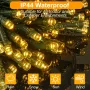 Realky коледни лампички, 41,2 м, 320LED водоустойчиви, с 8 режима, дистанционно, (топло бяло), снимка 6