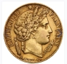 Златна монета 20 франка Серес, снимка 1