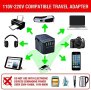 Нов Мултифункционален Адаптер За Пътуване: UK, USA, Азия, ЕС, AU/CN + 5 USB, снимка 8